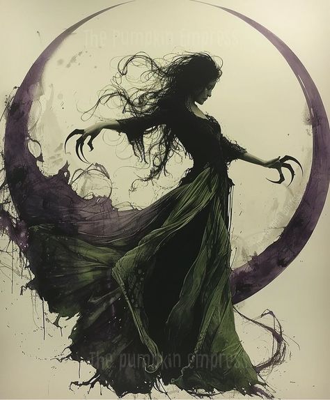 Dark Witch Drawing, Witch Art Aesthetic, Dark Witch Art, Moon Witch Art, Witch Character Art, Magia Dc, Green Witch Art, Cottagecore Maximalist, Witch Artwork