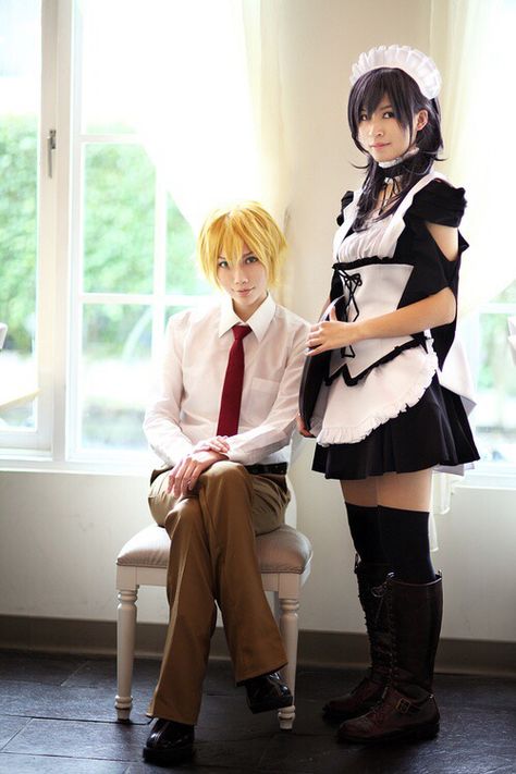 Maid-Sama Misaki And Usui, Usui And Misaki, Butler Costume, Chihiro Cosplay, Maid Outfit Cosplay, Best Romantic Comedy Anime, Adventure Clothes, Messy Mind, Usui Takumi