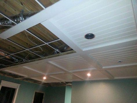 Basement Ceiling Painted, Basement Ceilings, Cool Basement Ideas, Exposed Ceilings, Basement Layout, Basement Redo, Home Basement, Basement Finishing, Basement Laundry