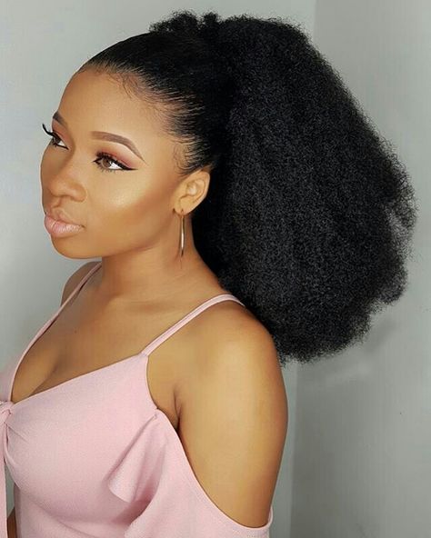 Nigerian Hair, Honey Blonde Ginger, Packing Gel, Easy Ponytail Hairstyles, Easy Ponytail, Wigs Black, Afro Puffs, Natural Girl, Black Ponytail Hairstyles