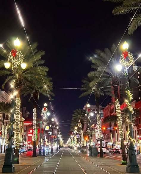 Canal Street in New Orleans on New Year's Eve Gingerbread Contest, New Orleans Christmas, New Orleans Vacation, Texas Christmas, The Crescent City, Winter Trip, Winter Mood, Dance With Me, Crescent City