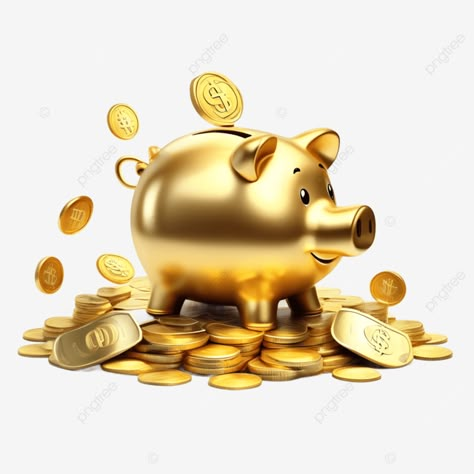 golden piggy bank money saver with gold coins money saver piggy bank money png Gold Piggy Bank, Gold Coins Money, Money Png, Bank Money, Learn Photo Editing, Transparent Image, Money Saver, Gold Coins, Png Transparent