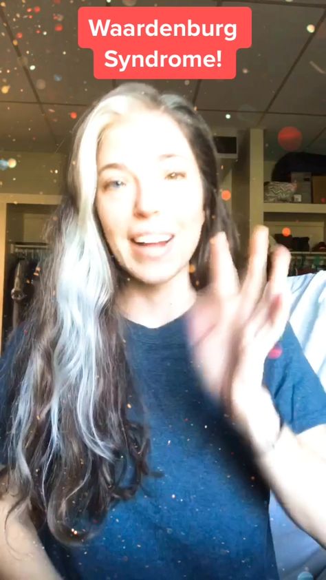 Elizabeth Koehler (@elizabethkoehler3) has created a short video on TikTok with music original sound. | WAARDENBURG SYNDROME! #foryou #fyp #deafawareness #deaf #waardenburgsyndrome #goviral @traceitlaceit | Waardenburg Syndrome! | Hi everyone! | So, today I decided that I would do a video about WS. | ... Waardenburg Syndrome, Eyes Heterochromia, Deaf Awareness, Genetic Disorders, Body References, Short Form, Body Reference, Hi Everyone, Character Costumes