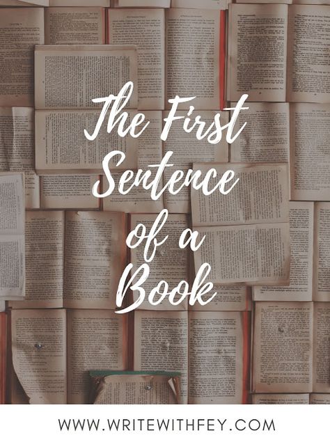 The first sentence of a story is the most important sentence. It has to draw in the reader. #writing #amwriting #writingtips #writingadvice First Sentence Of A Book Ideas, First Sentence Of A Book, Writing Villains, Outlining A Novel, Plotting A Novel, Tips For Writers, Writing A Novel, Writing Fiction, Interesting Characters