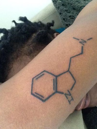 DMT Molecule Dmt Tattoo, Dmt Molecule, Lsd Molecule, Molecule Tattoo, Tattoo Concepts, Tattoo S, Symbolic Tattoos, My Tattoos, Next Tattoo