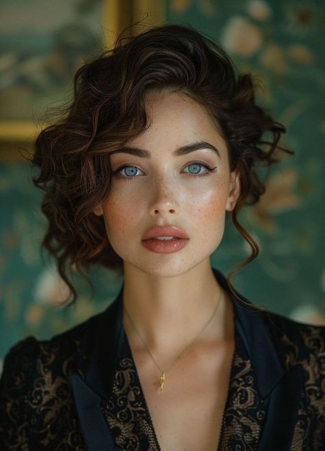 Mob Wife Hair, Hair Styling Tips, Elegant Headband, Novel Characters, Mob Wife, Wand Curls, Vintage Hairstyles, Styling Tips, Pixie Haircut