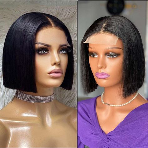 8 Inch Bob Wigs, Straight Wig Hairstyles, Nice Wigs, Bob Human Hair Wigs, Straight Bob, Fashion Hair, Bob Wigs, Hair Wigs, Skin Color