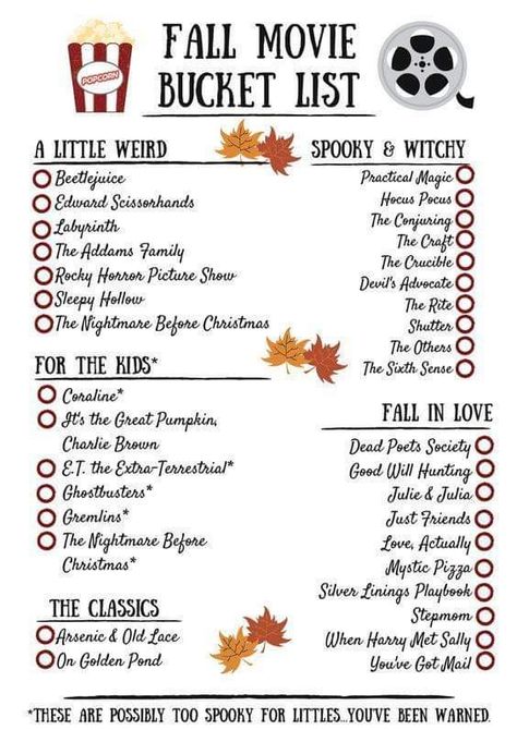 Movie Bucket List, Bucket List Movie, Halloween Movies To Watch, The Fall Movie, Fall Movie, List Of Movies, Freetime Activities, Halloween Movie Night, Movie To Watch List