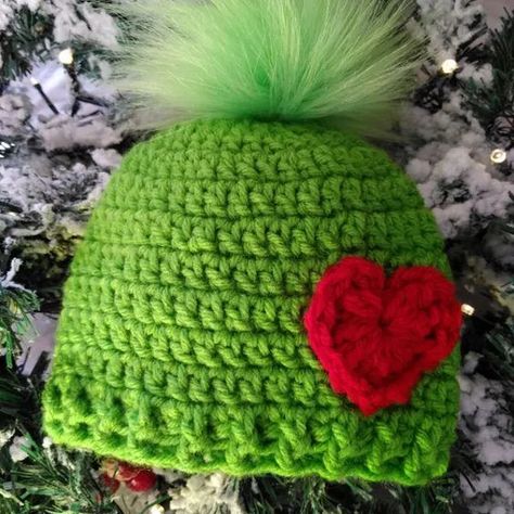 Grinch crochet hat pattern - Etsy Grinch Crochet Hat Pattern Free, Grinch Crochet Hat, Crochet Grinch Hat, Grinch Hats, Crochet Christmas Hat, Grinch Hat, Grinch Crochet, Crochet Grinch, Crochet Christmas Hats