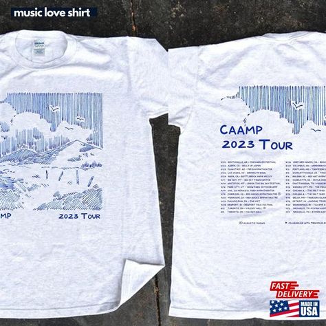 Caamp 2023 Tour Dates Shirt Band Hoodie Sweatshirt Check more at https://musicloveshirt.com/product/caamp-2023-tour-dates-shirt-band-hoodie-sweatshirt/ Anniversary Tee Shirt Ideas, Band Tour Tshirt Design, Tour Dates Shirt, Band Tour Tshirt, Festival Merchandise Design, Tour Merch Design, Band Tshirt Design Ideas, Tour Shirt Design, Class Shirt Ideas