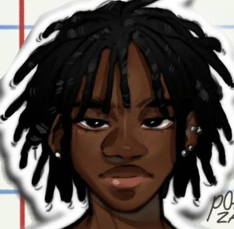 Black Anime Guy, Twisted Hair, Cocoppa Wallpaper, Boy Drawing, Black Art Painting, Tutorials Drawing, Black Cartoon, Black Art Pictures, Black Love Art