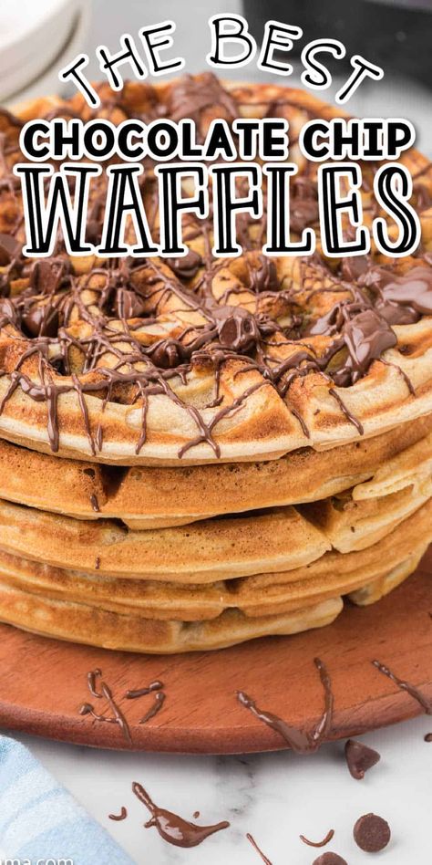 Choc Chip Waffles, Chocolate Chip Waffles Recipe, Homemade Waffle Mix, Chocolate Chip Waffle Recipe, Greek Yogurt Waffles, Sweet Waffles, Best Thanksgiving Turkey Recipe, Thanksgiving Turkey Recipe, Waffle Batter