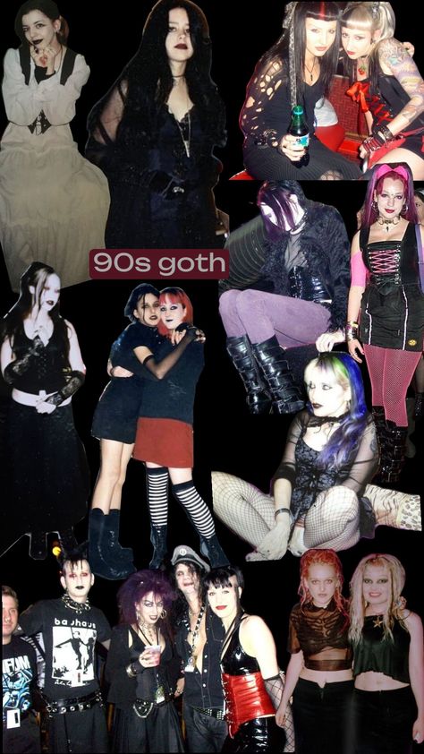 90s goth fashion #90sgoth #gothfashion #goth #tradgoth Goth 90s Outfits, Goths In The 90s, 90s Industrial Goth, 90 Goth Fashion, Goth 2000s Fashion, Mall Goth 90s Outfits, 1980 Goth, 90s Alternative Fashion Grunge, School Goth Outfits