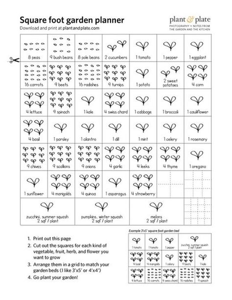 26 Handy Architecture Cheat Sheets, <a href='http://www.plantandplate.com/printable-square-foot-gardening-cheat-sheets/'> Plant and Plate / via Pinterest</a> Gardening Lettuce, Soil Mixture, Gardening Australia, Garden Planning Ideas, Square Foot Garden, Gardening Guide, Garden Watering, Garden Planner, Square Foot Gardening