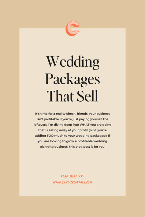 It’s time for a reality check, friends: your business isn’t profitable if you’re just paying yourself the leftovers. I’m diving deep into WHAT you are doing that is eating away at your profit (hint: you’re adding TOO much to your wedding packages!). If you are looking to grow a profitable wedding planning business, this blog post is for you! #weddingpackages #weddingplannertips #weddingpro #weddingservices Southern Belle Wedding, Wedding Planning Packages, Become A Wedding Planner, Wedding Planner Business, Events Management, Wedding Planning Business, Planner Business, Planning Business, Sales Process