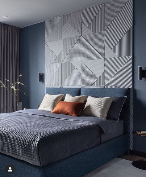 Bed Back Wall Design, Headboard Design Ideas, Bed Interior Design, Modern Bedroom Colors, Bed Back Design, Bed Headboard Design, Bedroom Interior Design Luxury, Headboard Design, Modern Bedroom Interior