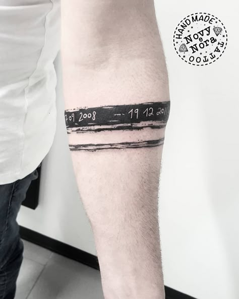 10 Best Black Band Tattoo Ideas You'll Have To See To Believe! | Outsons | Men's Fashion Tips And Style Guides Mens Band Tattoo Forearm, Banding Tattoos, Tattoo Ideas For Men Arm Band, Tattoo On The Arm For Man, Small Band Tattoos For Men, Men Arm Band Tattoo, Mens Arm Band Tattoo Ideas, Men’s Band Tattoo, Two Band Tattoo