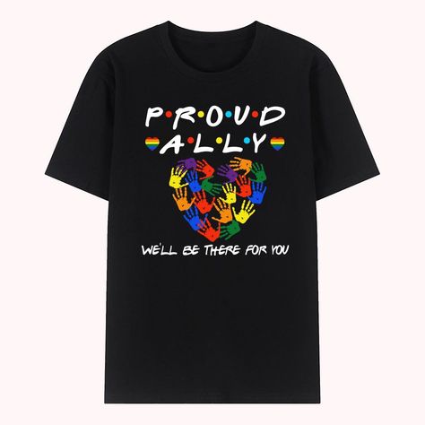 Step into the realm of inclusive fashion with this tee, echoing the sentiments of love, acceptance, and belonging for all. #InclusiveFashion #LGBTQInclusion #FashionWithAPurpose Pride Month Shirt Ideas, Pride Shirt Design, Pride Crafts, Pride 2024, Rainbow Tshirt, Proud Ally, Lgbtq Fashion, Queer Shirt, Silly Clothes