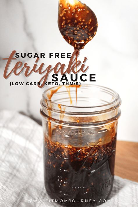 Sugar Free Teriyaki Sauce, Vegan On The Go, Asian Keto, Vegan Whole 30, Crunchy Life, Sweet Teriyaki Sauce, Creamy Salad, Simple Keto Recipes, Teriyaki Sauce Recipe