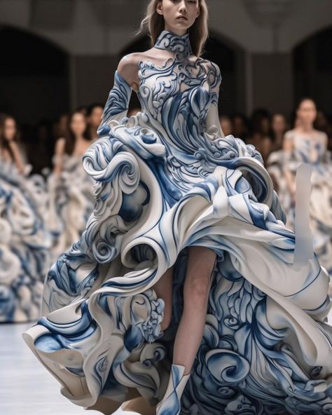 Ceramic Outfit, Concept Outfits, Fairytale Wedding Dress, Real Fashion, Runway Fashion Couture, Conceptual Fashion, Nature Dress, Fashion Portfolio, Fairytale Dress