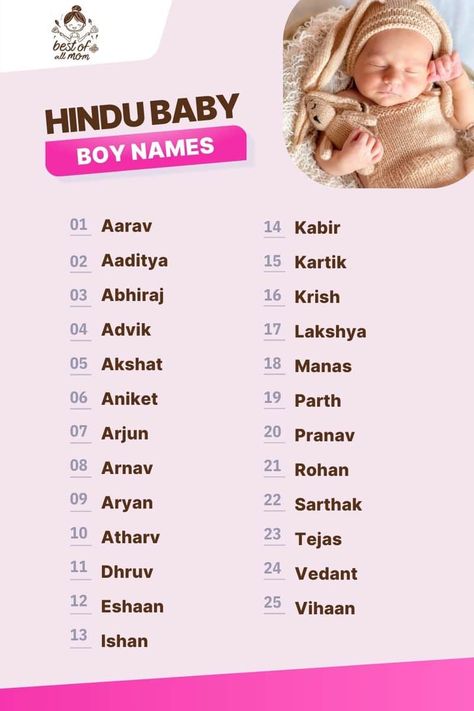 349  Unique Hindu Baby Boy Names (BEST Picks for Your Newborn) - Best Of All Mom New Baby Boy Names Hindu, Hindu Boys Names Unique, Hindu Boy Names Unique Indian, Baby Boy Names Indian Hindus, Hindu Baby Boy Names Unique, Baby Boy Names Indian Unique, Names Of Boys, Fantasy World Writing, Indian Boy Names