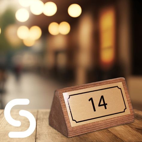 Wooden Table Numbers – Smart Hospitality Supplies Table Front View, Table Numbering, Real Wood Table, Wood Table Numbers, Wooden Table Numbers, Hospitality Industry, Front View, Wooden Table, Seating Arrangements