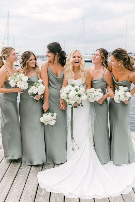 12 Summer Bridesmaid Dresses: Breezy and Beautiful :heart: summer bridesmaid dresses slip sage gowns :heart: #weddingdresses #summerbridesmaiddresses #bridesmaiddresses Mint Bridesmaid, Mint Bridesmaid Dresses, Summer Bridesmaids, Sage Bridesmaid Dresses, Summer Bridesmaid Dresses, Sage Green Bridesmaid Dress, Bridesmaid Colors, Sage Wedding, Sage Green Wedding