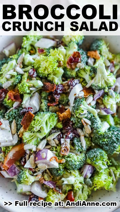 Broccoli Bacon Salad Recipe, Broccoli Salad Recipe Easy, Broccoli Crunch Salad, Broccoli Bacon Salad, Best Broccoli Salad, Best Broccoli Salad Recipe, Easy Broccoli Salad, Broccoli Bacon, Best Broccoli