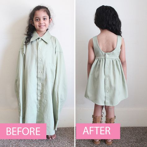 Upcycle Baby Clothes, Diy Toddler Dress, Robe Diy, Adult Dress, Diy Sy, Child Fashion, Up Cycle, Skirt Tutorial, Trendy Sewing