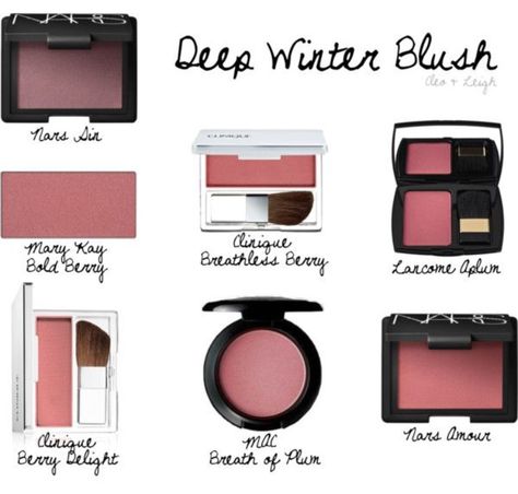 Deep Winter blush Dark Winter Makeup Products, Deep Winter Makeup Products, Deep Winter Blush, Deep Winter Palette Outfits, Mary Kay Blush, Color Analysis Winter, Winter Skin Tone, Winter Lipstick, Cool Winter Color Palette