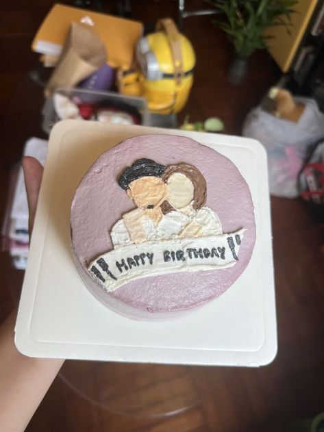 First time drawing in buttercream Baked Cake, Time Drawing, Butter Cream, Takeout Container, First Time, Cake, Electronic Products