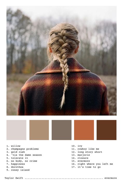 Album Color Palette, Swiftie Bedroom, Taylorswift Evermore, Evermore Aesthetic, Eras Bracelets, Taylor Album, Swift Bracelets, Make The Friendship Bracelets, Taylor Swift Party