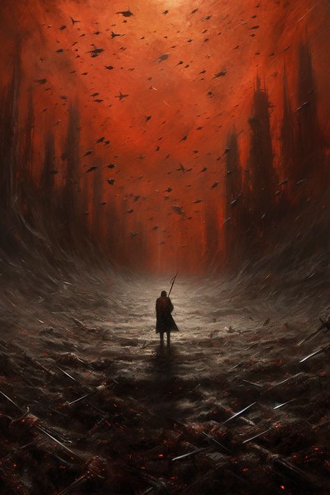 Created by Vellectrum using Midjourney Tormented Soul, Pilgrims Progress, The Wrath Of God, Wrath Of God, World Building Ideas, Ideas For Edits, Dark Souls Artwork, Dark Core, Wal Paper