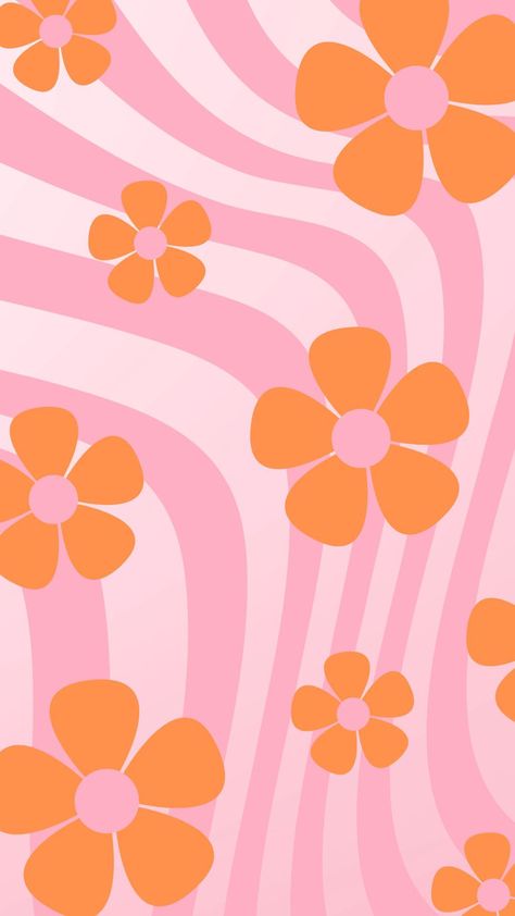 Blossom in Nostalgia: Explore Stunning 60s Floral Wallpaper Designs Pink And White Backdrop, 60s Aesthetic Wallpaper, Phone Preppy, 60s Wallpaper, Wallpaper Pink And Orange, Pink And White Background, Wallpaper Preppy, Iphone Wallpaper Preppy, Preppy Wallpapers