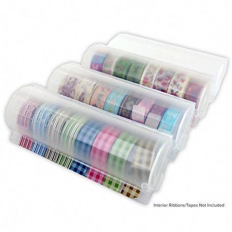 Best Craft Organizer Medium Washi Tape and Ribbon Dispenser 4 pack #ScrapbookingKitsMedium Ribbon Dispenser, Kallax Unit, Ikea Kallax Unit, Washi Tape Storage, Moda Fabric Quilts, Craft Organizer, Ribbon Organization, Drawer System, Tape Storage