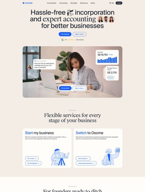 The Best 2065 Business Landing Page Design Examples - Lapa Ninja Page Design Ideas, Corporate Website Design, Graphic Design Cv, Minimalist Web Design, Best Landing Page Design, Landing Page Design Inspiration, Best Landing Pages, Website Landing Page, Elegant Branding