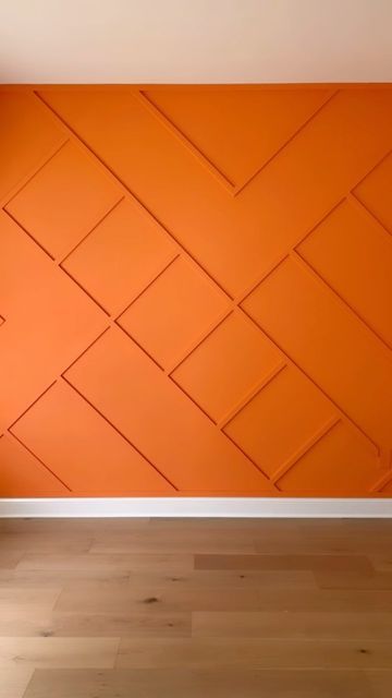 The Boardroom Accent Walls on Instagram: "🔥🙌🏽🔥💥🕺🏽 #theboardroomaccentwalls #atlanta #accentwalls #featurewall #atlantadesigner #trimwork #modernwainscoating #accentwall #accentwallsareeverything #instagood #fyp #likeforlikes #love #lovewhatyoudo #accentwallideas #sherwinwilliams" Orange And Green Accent Wall, Light Orange Accent Wall, Orange Feature Wall Bedroom, Orange Accent Wall Office, Orange Accent Wall Bedroom, Gym Accent Wall, Accent Wall Orange, Burnt Orange Accent Wall, Orange Office Design