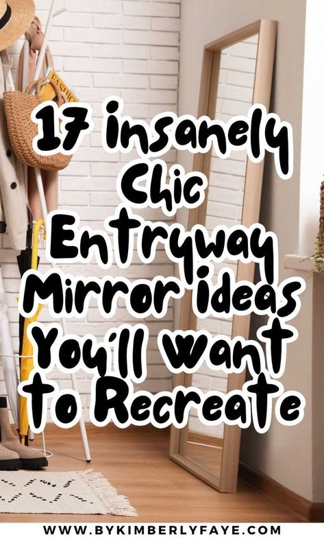 entryway mirror ideas full length Extra Large Mirrors Entryway, Pier Mirror Entryway, Hall Mirrors Entrance, Garage Mirror Ideas, Mirror With Shelf And Hooks, Mirror And Sconces Entryway, Entry Way Mirror Ideas Full Length, Entry Way Mirror Wall, Wall Length Mirror