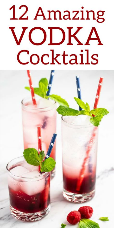 Easy Vodka Cocktails, Vodka Drinks Easy, Autumn Cocktails, Cocktails Tequila, Vodka Cocktails Easy, Vodka Recipes Drinks, Cocktails For A Crowd, Cocktails Vodka, Cocktails Easy