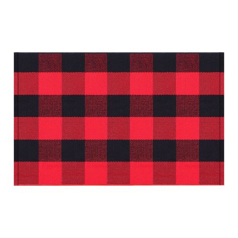 PRICES MAY VARY. What you get: you will receive 1 piece buffalo plaid rug, the size of this rug is approx. 90 x 60 cm/ 35.4 x 23.6 inches, which is larger than ordinary mat, you can use this buffalo plaid rug to invite your friends and relatives, it will stand out in front of your door Reliable and durable material: this buffalo check rug is made of quality cotton, hand-woven, strong and durable, with good water absorption, good air permeability, not easy to fade, resistant to outdoor elements a Buffalo Plaid Rug, Check Rug, Plaid Rug, Red Buffalo Check, Farmhouse Entryway, Porch Doors, Decor For Kitchen, Rug Outdoor, Front Porch Decor