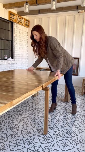 Shes The Carpenter | Ashley on Instagram: "My new dining table is 6 tables in 1! The @transformertable is hands down the most functional dining table I’ve ever had, starting at just 18” and expending to seat up to 12 at 112”. I love that the bench has the same expanding capabilities and all of the extra leafs can be stored in such cleaver ways! Use code Ashley100 site-wide on purchases over $999 for a discount. #TransfomerTable #HappyTTFamily #EatTogether" Diy Expandable Dining Table, Functional Dining Table, Expanding Dining Table, New Dining Table, Expandable Dining Table, Eat Together, Bench, Dining Table, On Instagram