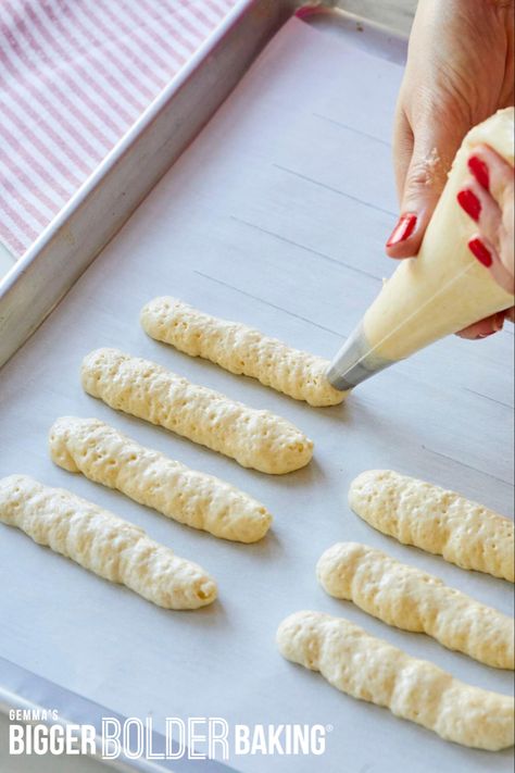 Lady Fingers Recipe Easy, Homemade Lady Fingers For Tiramisu, Tiramisu Ladyfingers Recipe, Soft Lady Fingers Recipe, Lady Fingers Recipe Tiramisu, Tiramisu No Ladyfingers, Sourdough Lady Fingers, Italian Ladyfingers Recipe, Easy Lady Finger Recipe