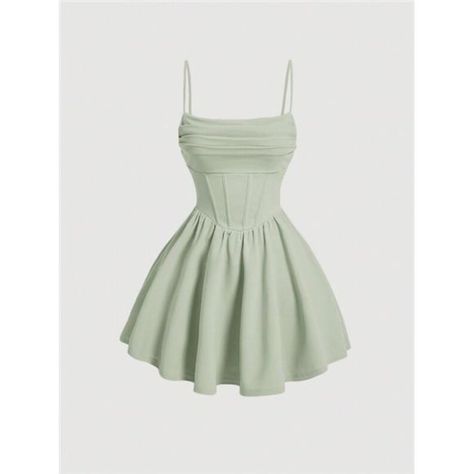 -Item Id 31315186.Html?Mallcode=1&Zeedropid=1662304 -Color: Mint Green -Style: Elegant, Casual -Pattern Type: Plain -Details: Backless, Ruched, Zipper -Neckline: Spaghetti Strap -Sleeve Length: Sleeveless -Type: Cami -Waist Line: High Waist -Hem Shaped: Flared -Length: Short -Fit Type: Regular Fit -Fabric: Medium Stretch -Material: Knitted Fabric -Composition: 95% Polyester, 5% Elastane -Care Instructions: Machine Wash Or Professional Dry Clean -Sheer: No -Lining: 100% Polyester **Open To Offers!!!** **Bundle To Save More** **30% Off Bundles Of 2 Or More Items!!** ***Orders Go Out Within 5-10 Business Days!! Thank You For Your Patience!! Multiple Sizes And Colors Available In Most St 6th Grade Formal Dresses, Light Green Dress Casual, Light Green Homecoming Dresses, Light Green Dresses, Ugly Dress, Bday Dresses, Green Hoco Dress, Short Green Dress, Light Green Dress