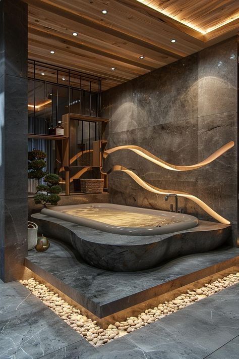 Luxury Marble Interior, Luxurious Modern Bathroom, Modern Toilets Ideas, Bathroom Ceiling Design Modern, Luxury Bathroom Design Ideas, Luxury Bathroom Inspiration Modern, Home Astethic, Modern Bathroom Design Luxury, Bathroom Spa Decor Ideas