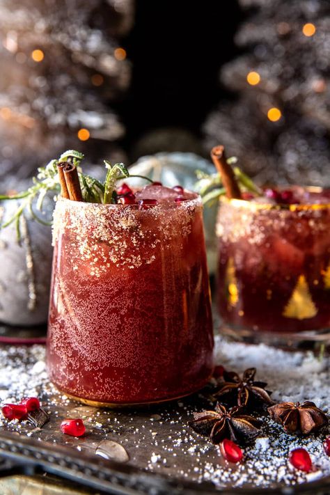 Christmas Margarita, Margarita Punch, Christmas Mocktails, Mezcal Cocktails, Christmas Punch, Half Baked, Half Baked Harvest, Punch Recipes, Christmas Cocktails