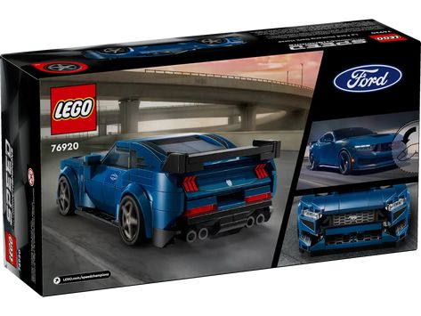 Kids and car fans will love this collectible LEGO® Speed Champions Ford Mustang toy car to build, display and play out fast-paced action scenes Lego Ford Mustang, Ford Sports Cars, Ford Mustang Dark Horse, Ford Sport, Lego Speed Champions, Horse Hoodies, Ford Logo, Lego Storage, Lego For Kids