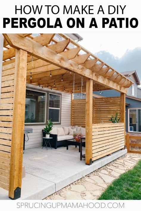 Pretty Backyard, Building A Pergola, Privacy Walls, Perfect Backyard, Backyard Pergola, Backyard Spaces, Its Hard, Casa Exterior, Pergola Plans