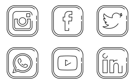 Instagram - Free social media icons Social Media Icons Aesthetic, Social Media Icons Free, Snapchat Icon, Social Media Pack, Search Icon, Video App, Icon Collection, Portfolio Website, Social Media Icons