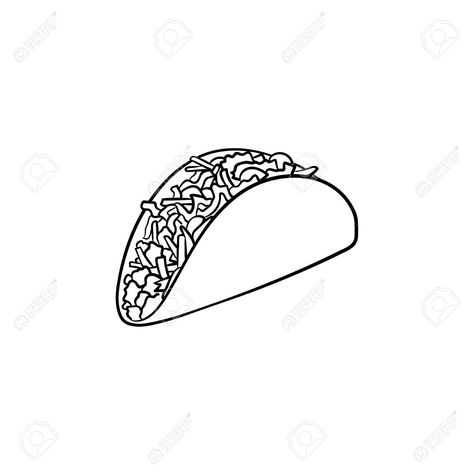 Taco Tattoo, Taco Tattoos, Food Tattoo, Tacos Mexicanos, Del Taco, Tattoo Minimalist, Black Tattoos, Tattoo Designs, Tattoo Ideas