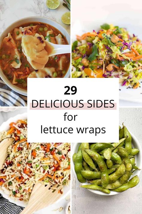 Lettuce Wrap Dinner, Sides For Lettuce Wraps, What To Serve With Lettuce Wraps, Stuffed Lettuce Wraps, Lettuce Wraps Side Dish, Side Dish For Lettuce Wraps, Sides For Wraps Healthy, Vegan Lettuce Wraps Pf Changs, Lettuce Wraps Pf Changs Recipe